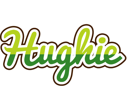 Hughie golfing logo