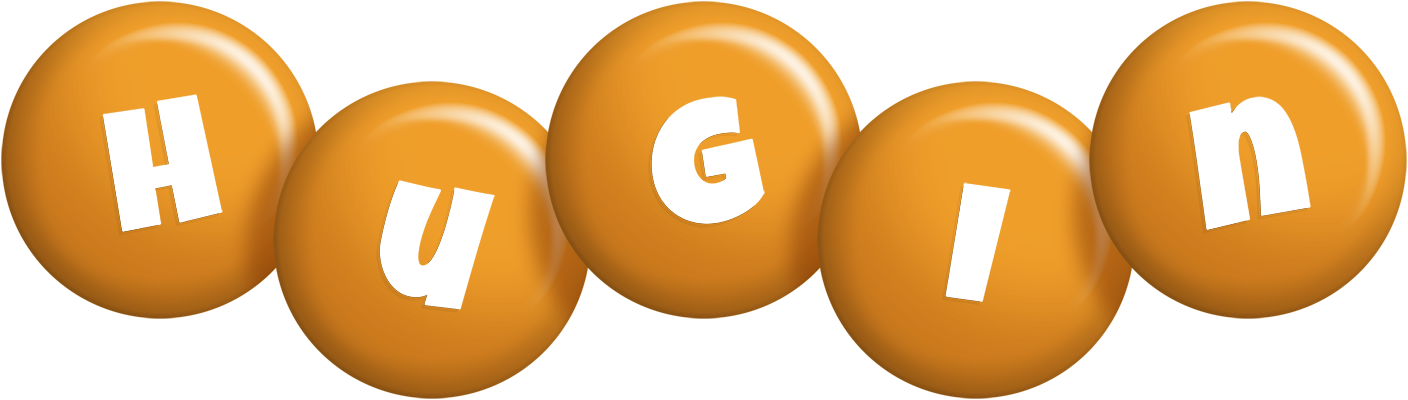 Hugin candy-orange logo