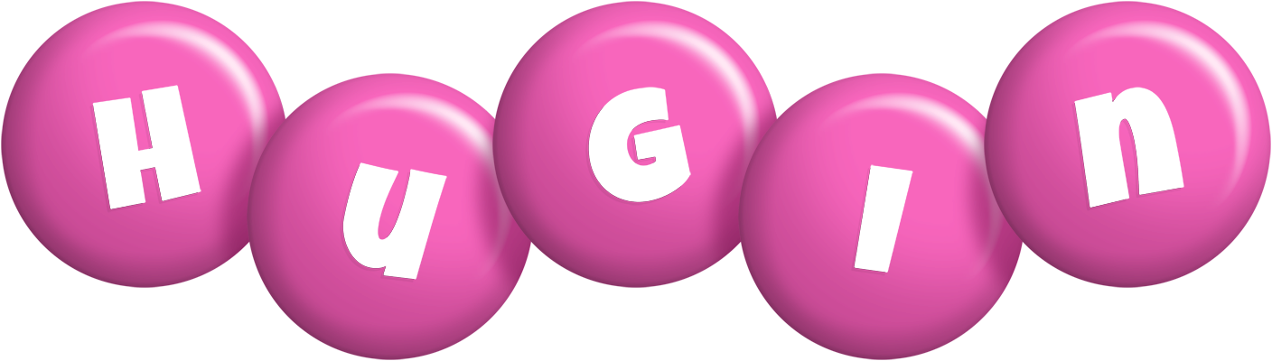 Hugin candy-pink logo
