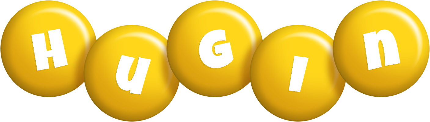 Hugin candy-yellow logo