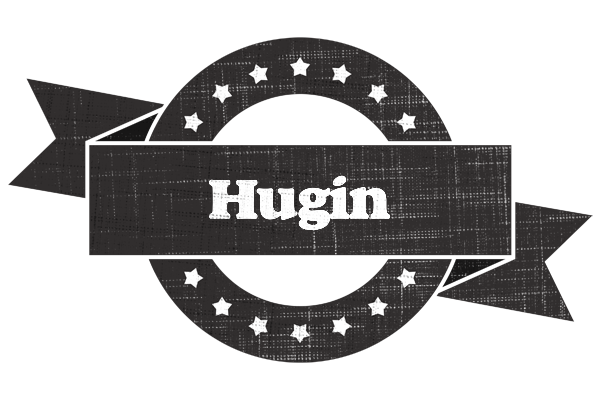 Hugin grunge logo