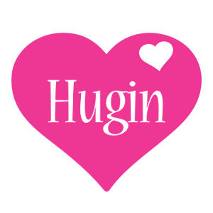 Hugin love-heart logo