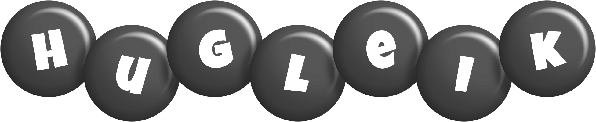Hugleik candy-black logo