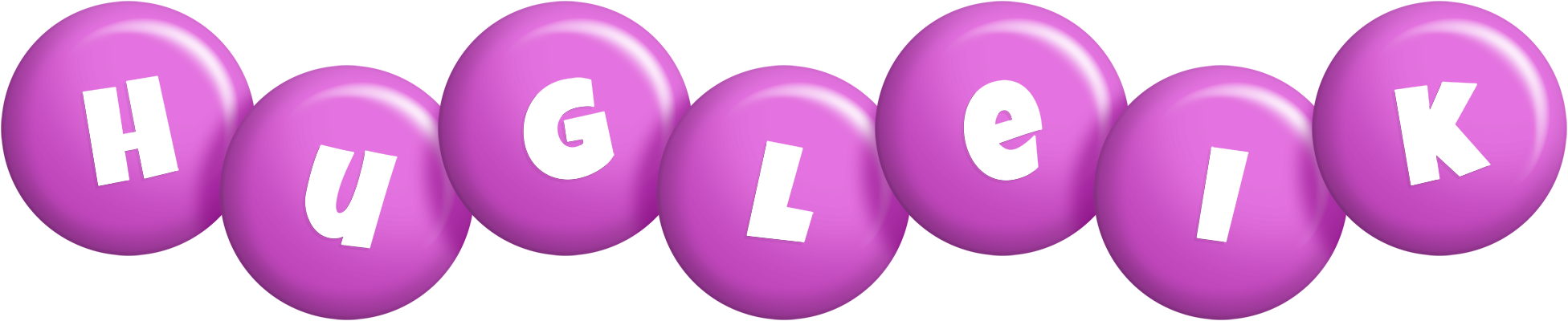 Hugleik candy-purple logo
