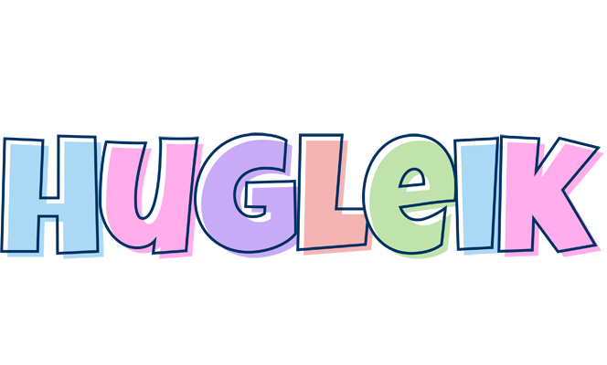 Hugleik pastel logo