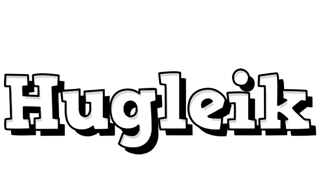 Hugleik snowing logo