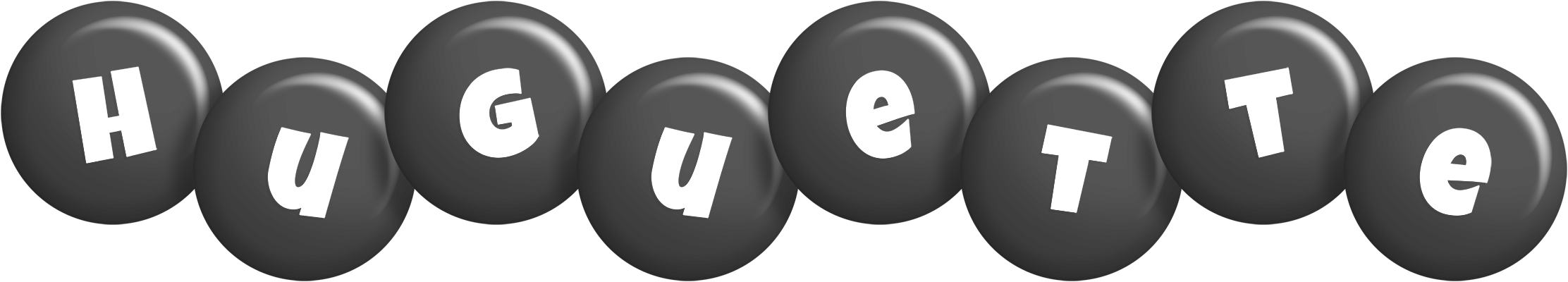 Huguette candy-black logo