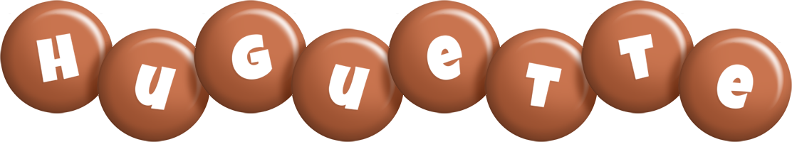 Huguette candy-brown logo