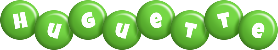 Huguette candy-green logo