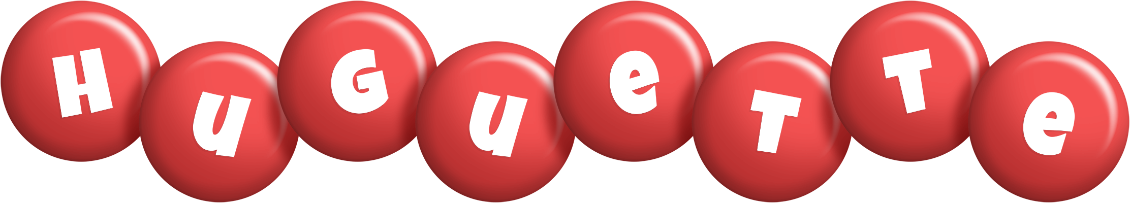 Huguette candy-red logo
