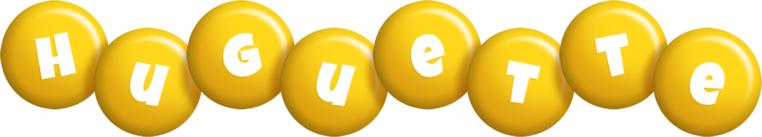 Huguette candy-yellow logo