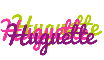 Huguette flowers logo