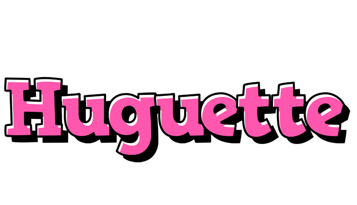 Huguette girlish logo