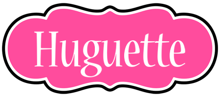 Huguette invitation logo