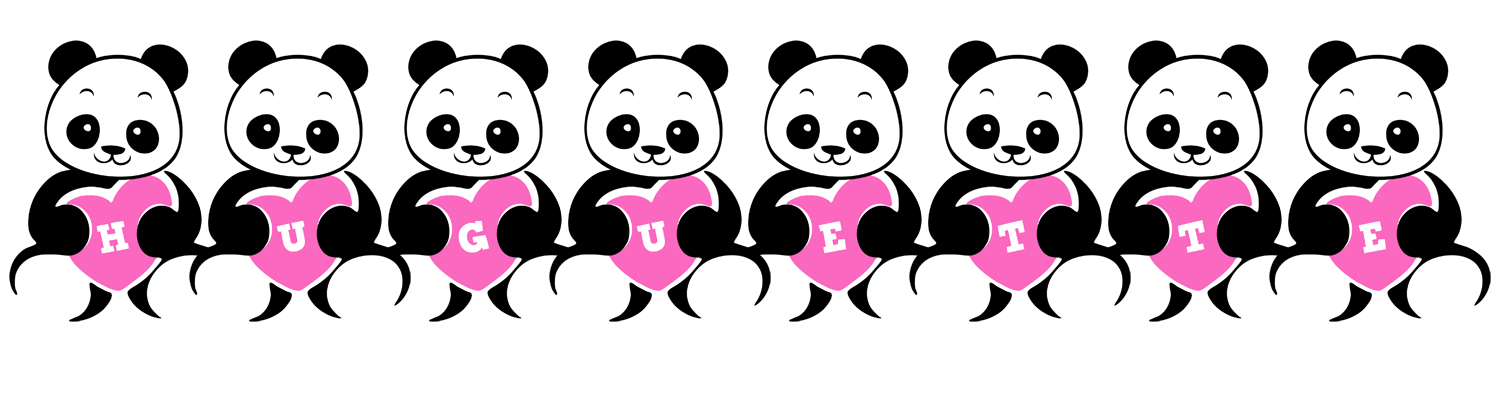 Huguette love-panda logo
