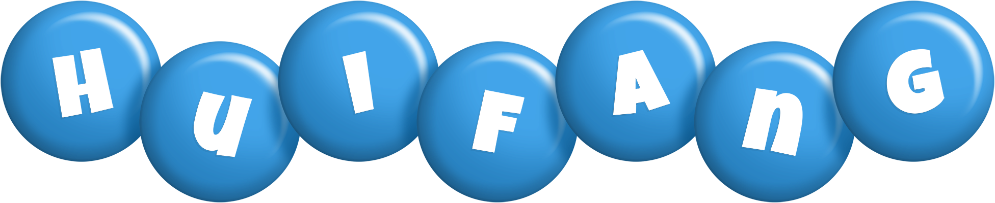 Huifang candy-blue logo