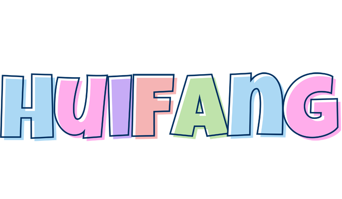 Huifang pastel logo