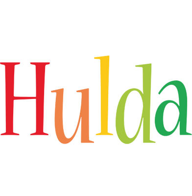 Hulda birthday logo