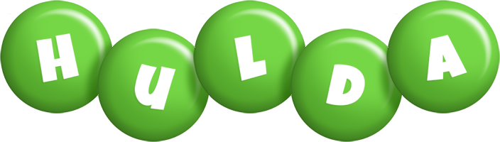 Hulda candy-green logo