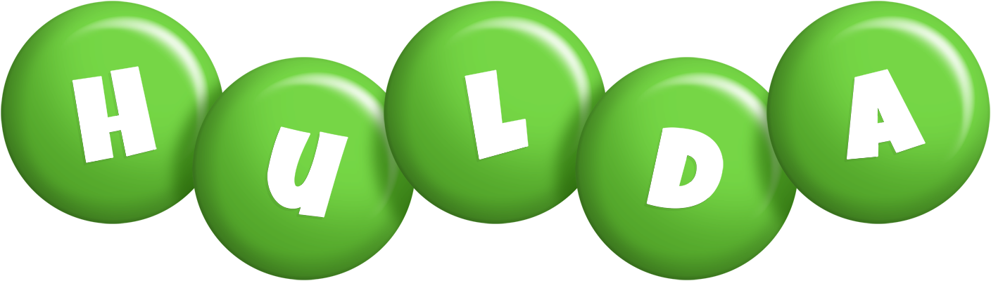 Hulda candy-green logo