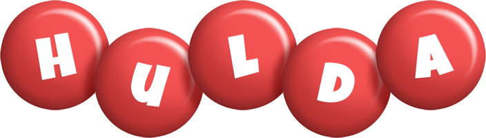 Hulda candy-red logo