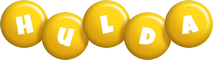 Hulda candy-yellow logo
