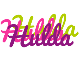 Hulda flowers logo