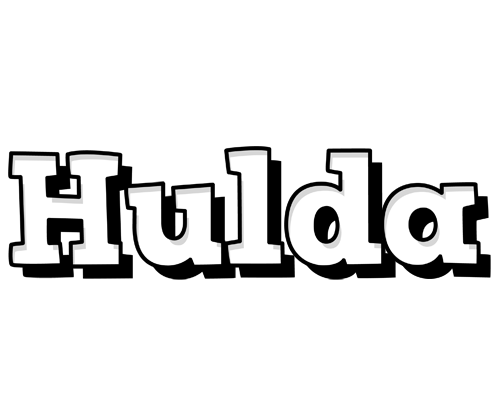 Hulda snowing logo