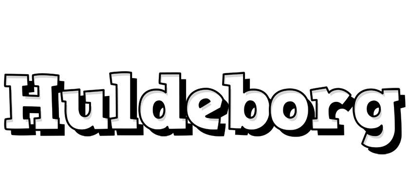 Huldeborg snowing logo