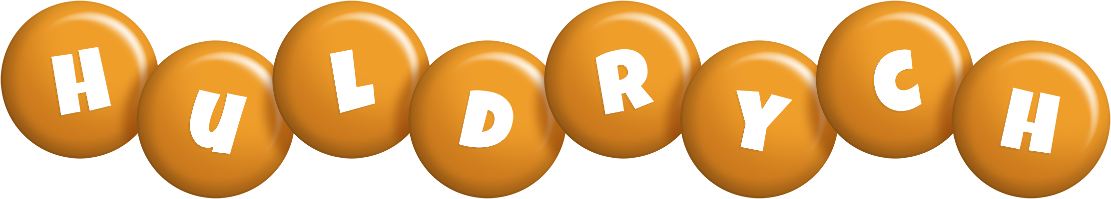 Huldrych candy-orange logo