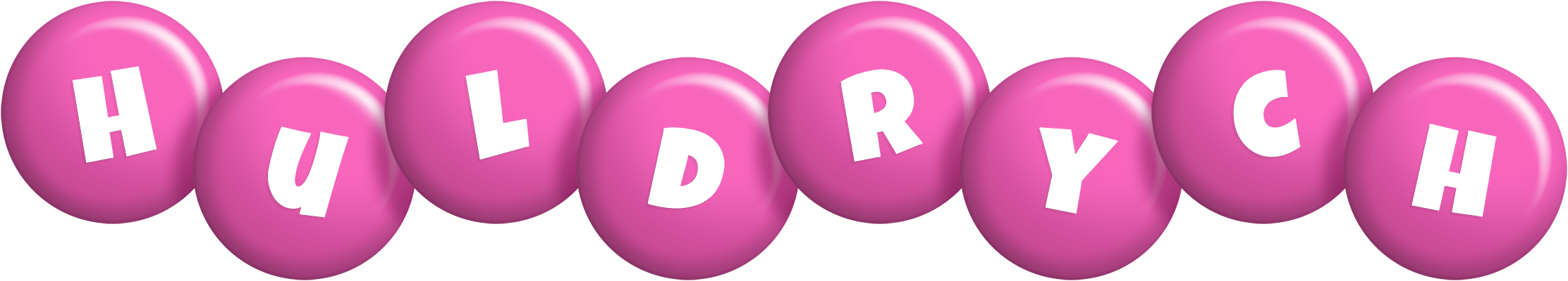 Huldrych candy-pink logo