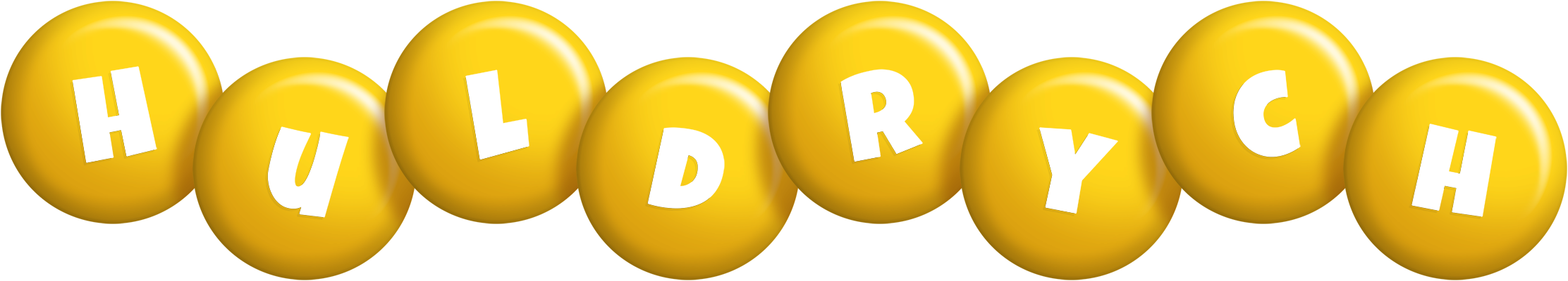 Huldrych candy-yellow logo