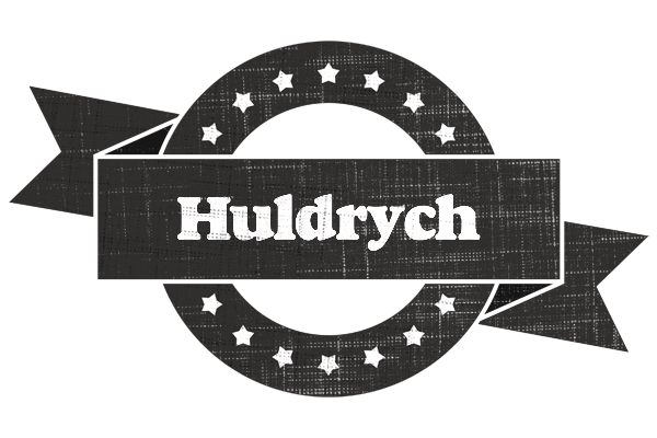 Huldrych grunge logo
