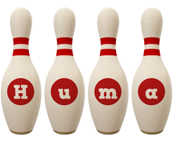 Huma bowling-pin logo