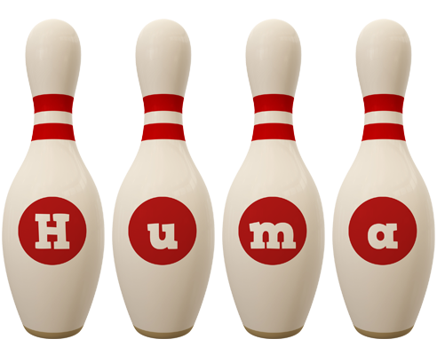 Huma bowling-pin logo
