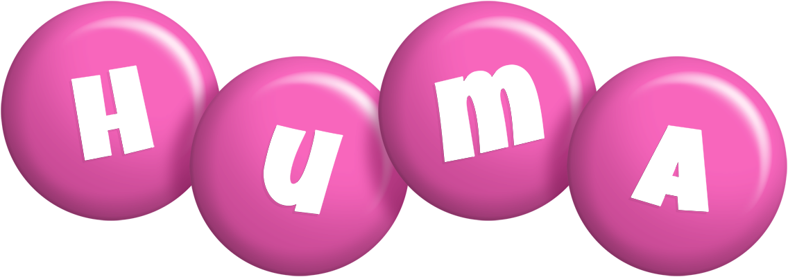 Huma candy-pink logo