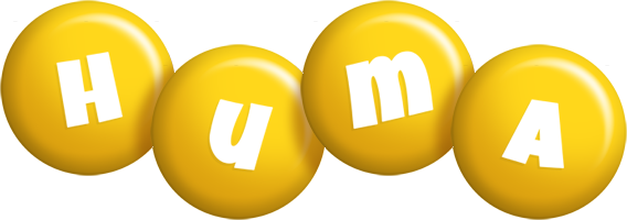 Huma candy-yellow logo