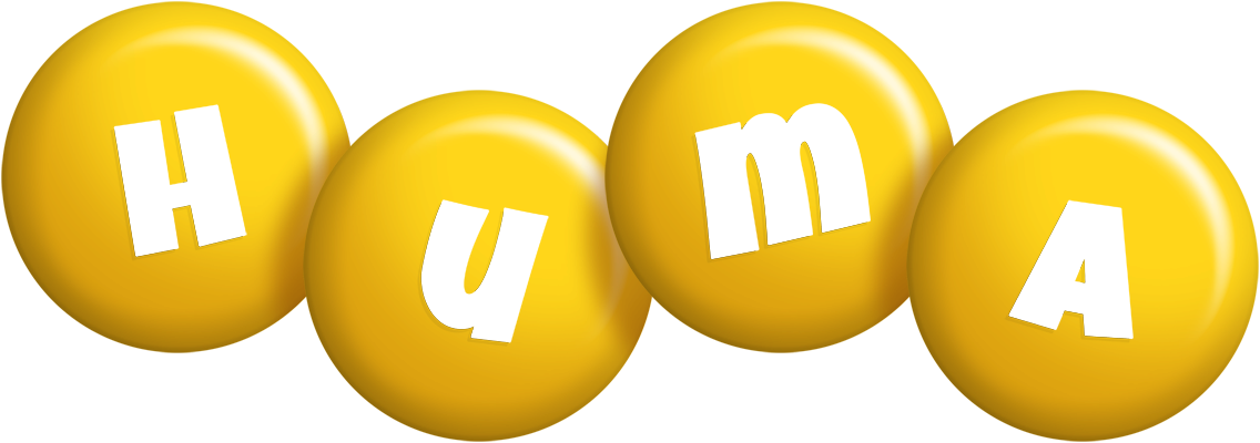 Huma candy-yellow logo