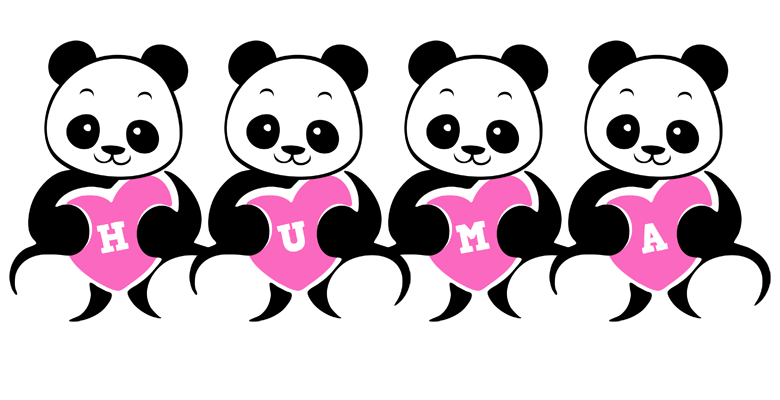 Huma love-panda logo