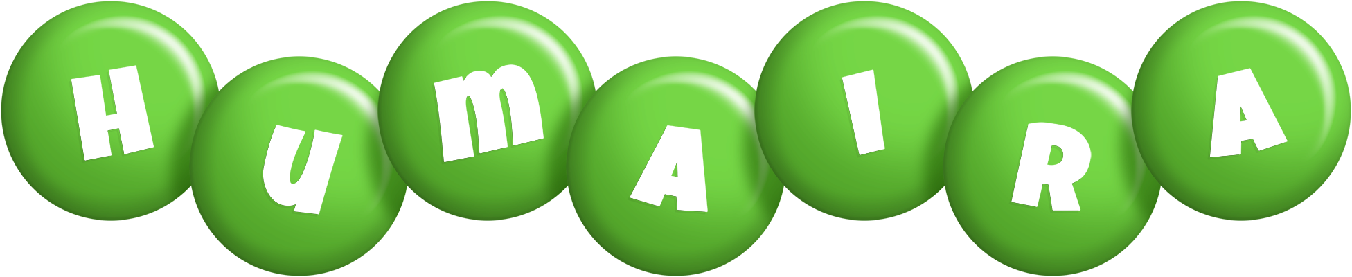 Humaira candy-green logo