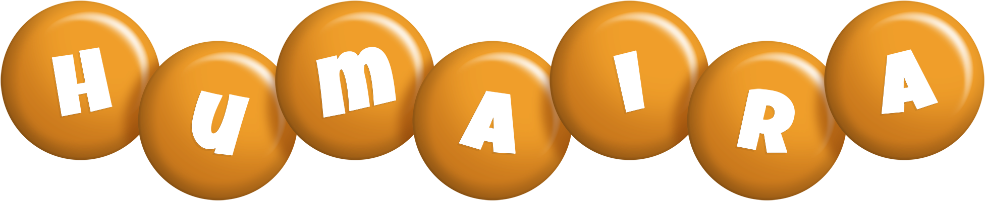 Humaira candy-orange logo