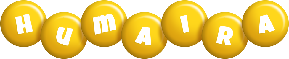 Humaira candy-yellow logo