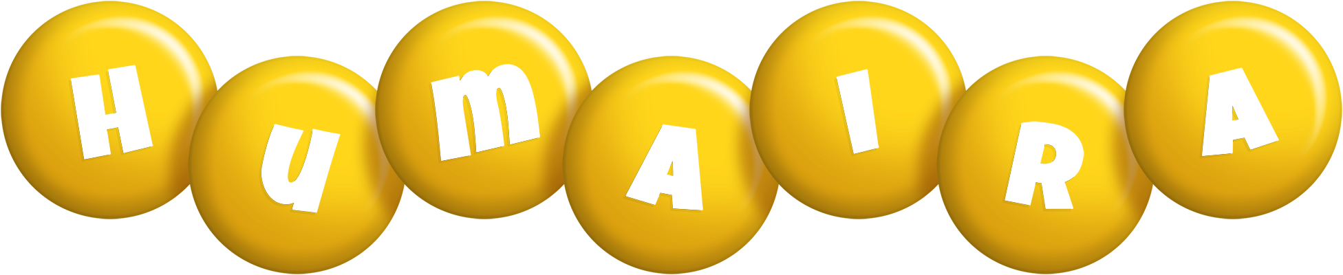 Humaira candy-yellow logo