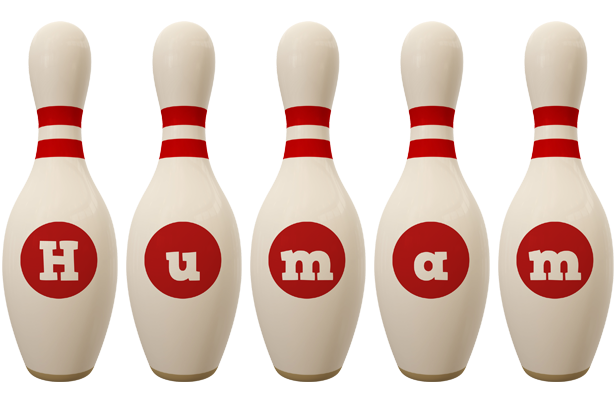 Humam bowling-pin logo