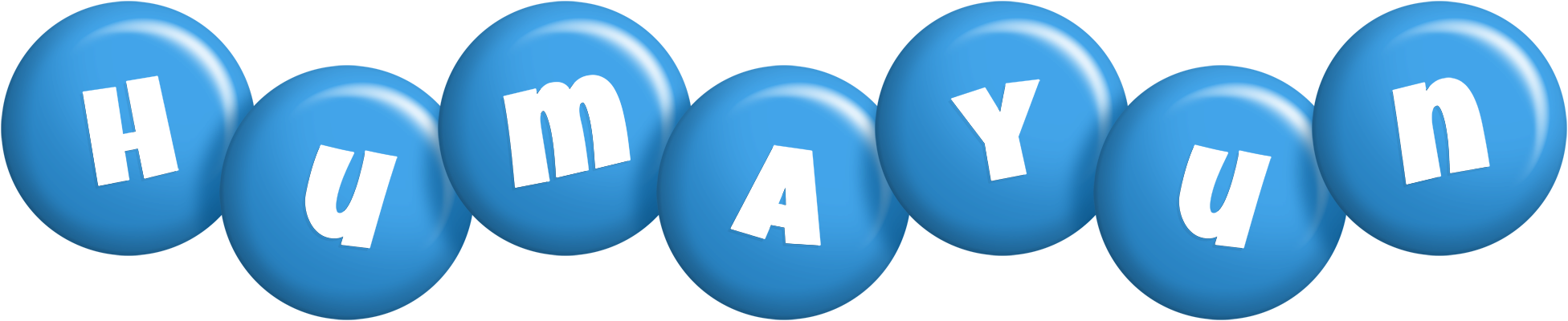 Humayun candy-blue logo