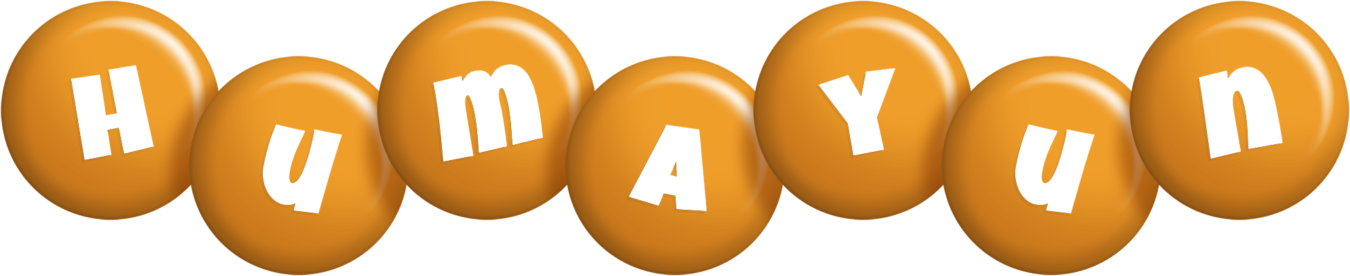 Humayun candy-orange logo