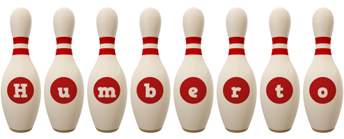 Humberto bowling-pin logo