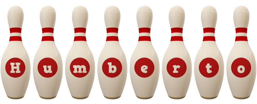 Humberto bowling-pin logo