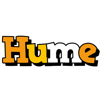 Hume cartoon logo