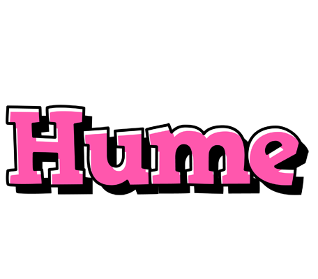 Hume girlish logo
